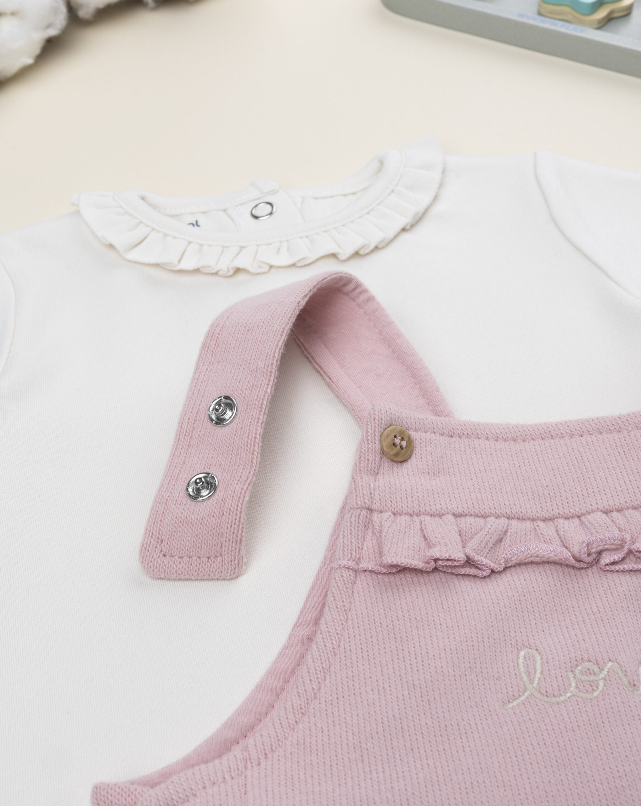 βρεφικό σετ μπλούζα και σαλοπέτα loved για κορίτσι - Prénatal