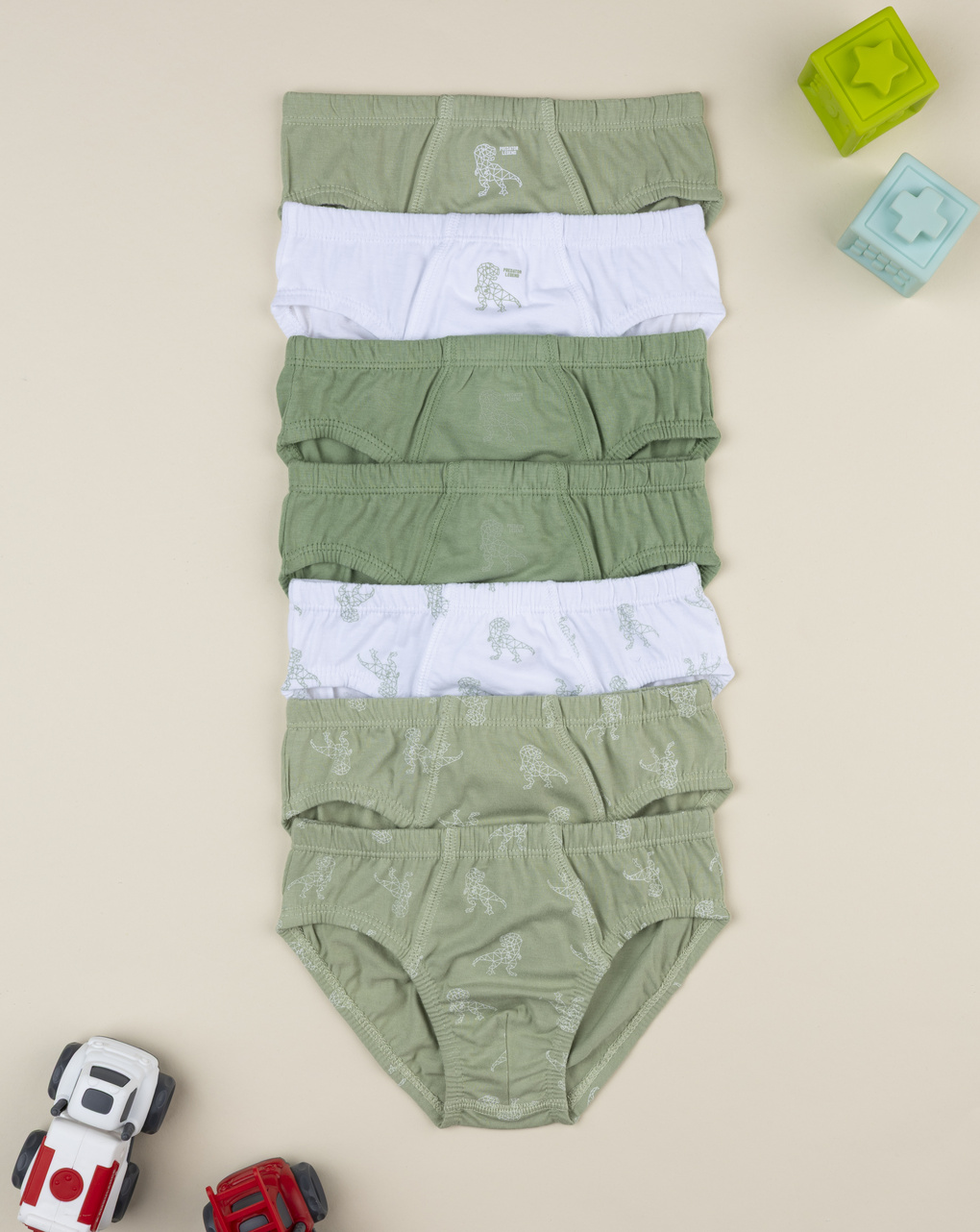 παιδικά σλιπ πακέτο x7 dino για αγόρι