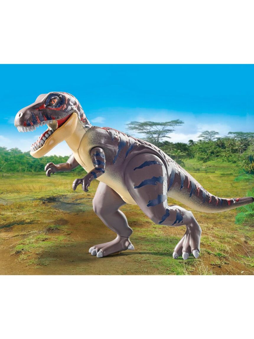Playmobil dinos t-rex και εξερευνητής με μοτοσικλέτα 71524 - Playmobil
