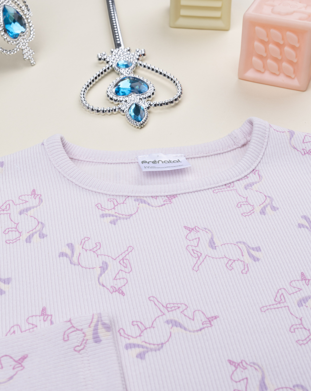 παιδική πιτζάμα λιλά με μονόκερους για κορίτσι - Prénatal