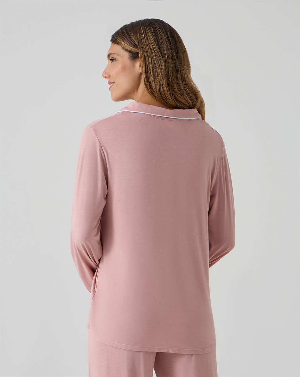 γυναικεία πιτζάμα εγκυμοσύνης/θηλασμού ροζ - Prénatal