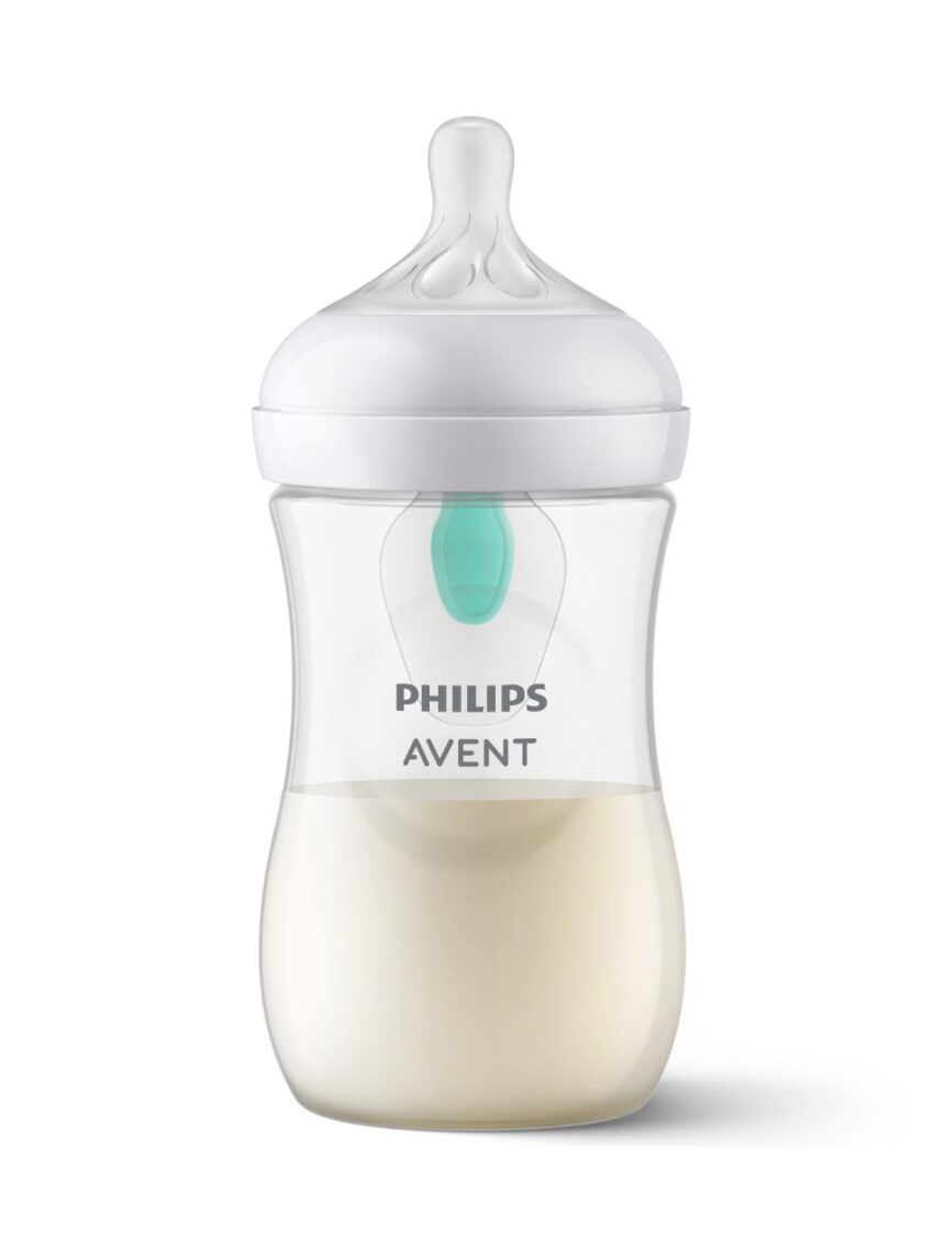 Philips avent πλαστικό μπιμπερό natural response με airfree valve 260ml 3-6m scy673/01 - 