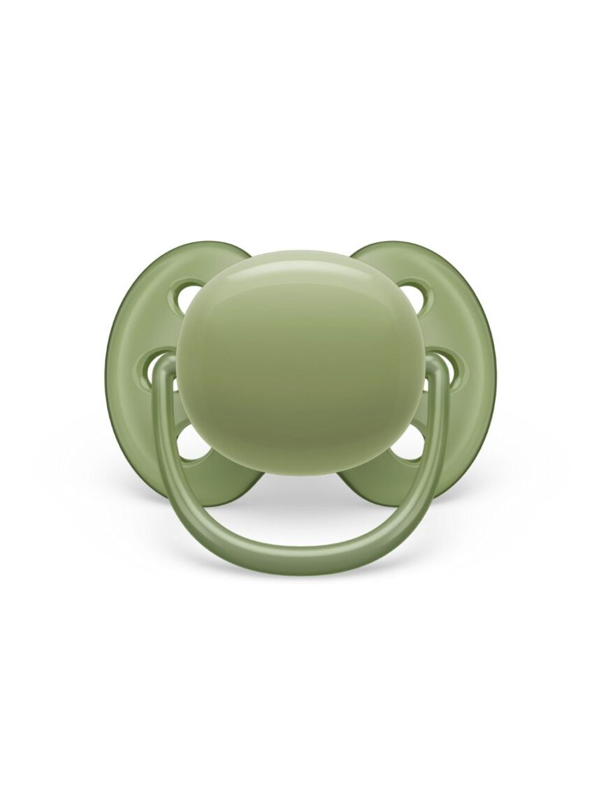 Philips avent ultra soft πιπίλες σιλικόνη 2τμχ 18m+ khaki/orange scf093/01 - Philips Avent