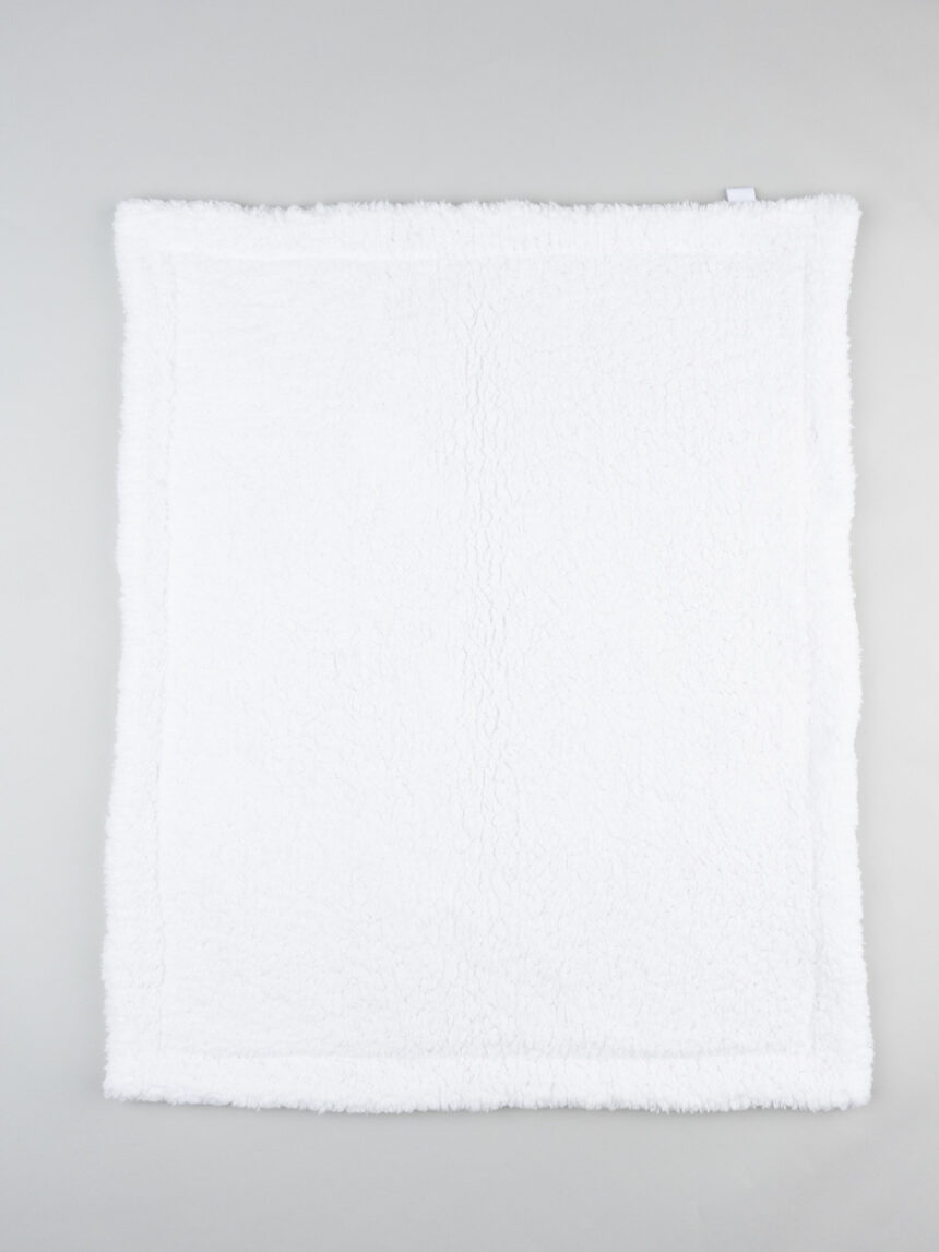 βρεφική σενίλ κουβέρτα ροζ με γουνάκι για κορίτσι - Prénatal