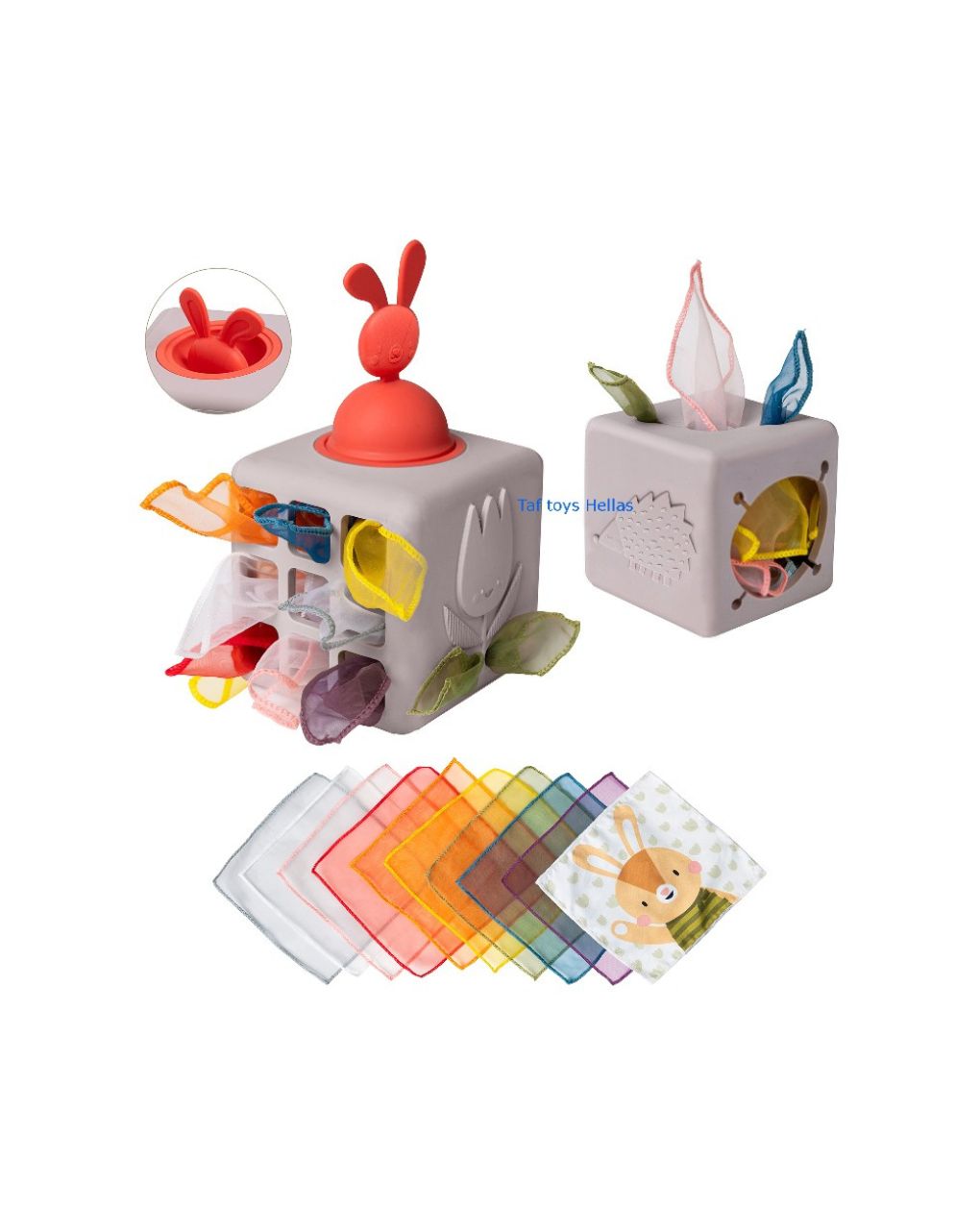Taf toys εκπαιδευτικό παιχνίδι δραστηριοτήτων pop up tissue box t-13405 - Taf-toys