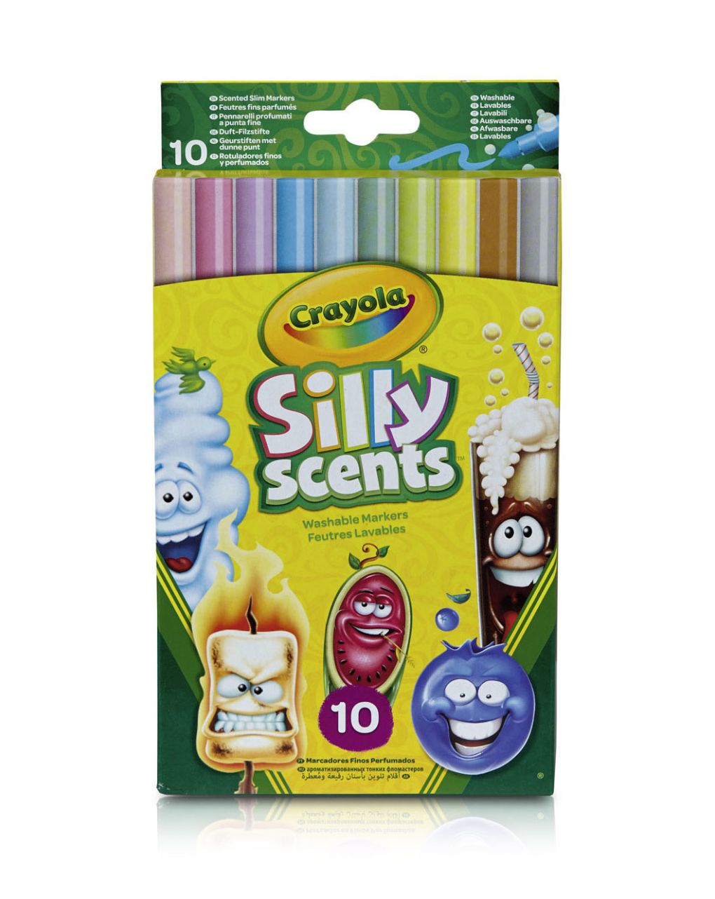 Crayola wash silly scents μαρκαδόροι 10τμχ 58-5071-e-000 - Crayola