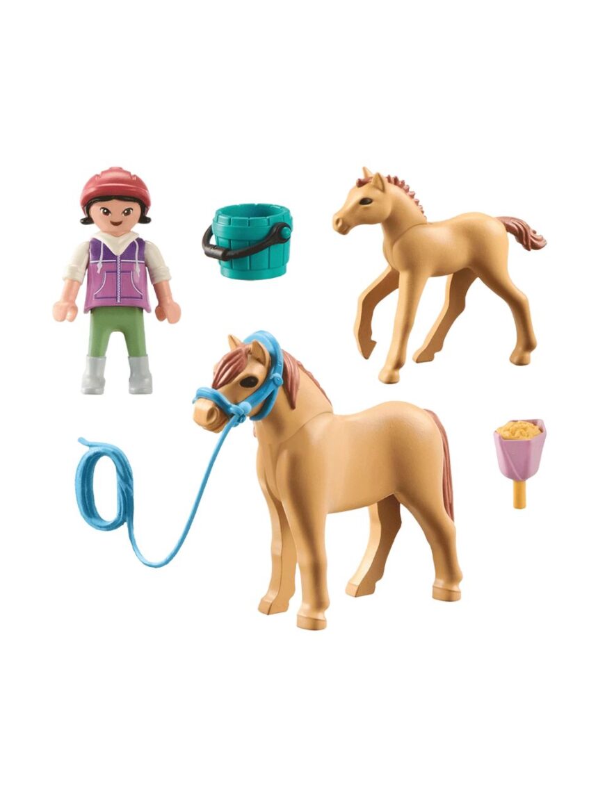 Playmobil horses of waterfall παιδάκι με άλογο & πουλάρι 71498 - Playmobil