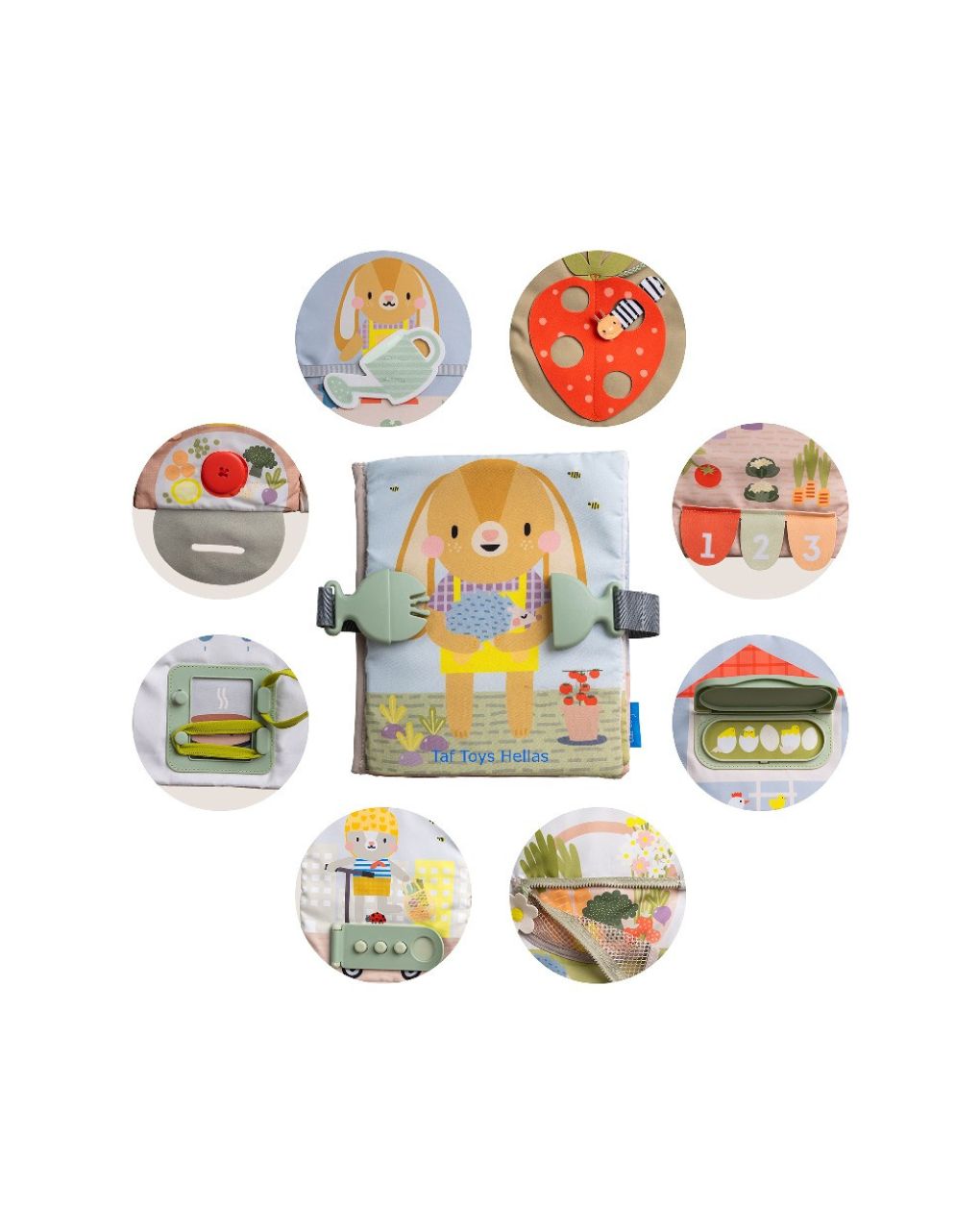 Taf toys βιβλίο my 1st busy book από ύφασμα t-13355 - Taf-toys