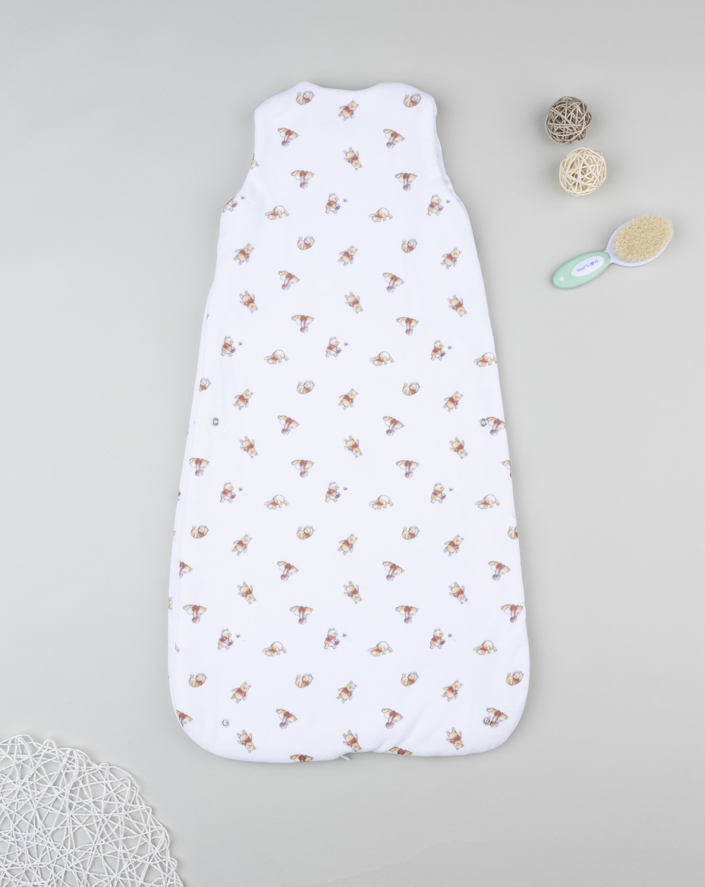 βρεφικός αμάνικος υπνόσακος σενίλ λευκός winnie 2.5 tog - Prénatal