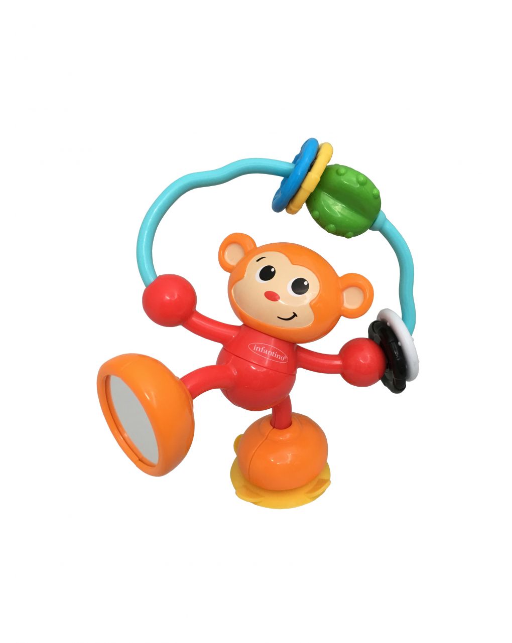 Infantino παιχνίδι με βεντούζα μαϊμού stick and spin high pal b-930-216267-03 - INFANTINO
