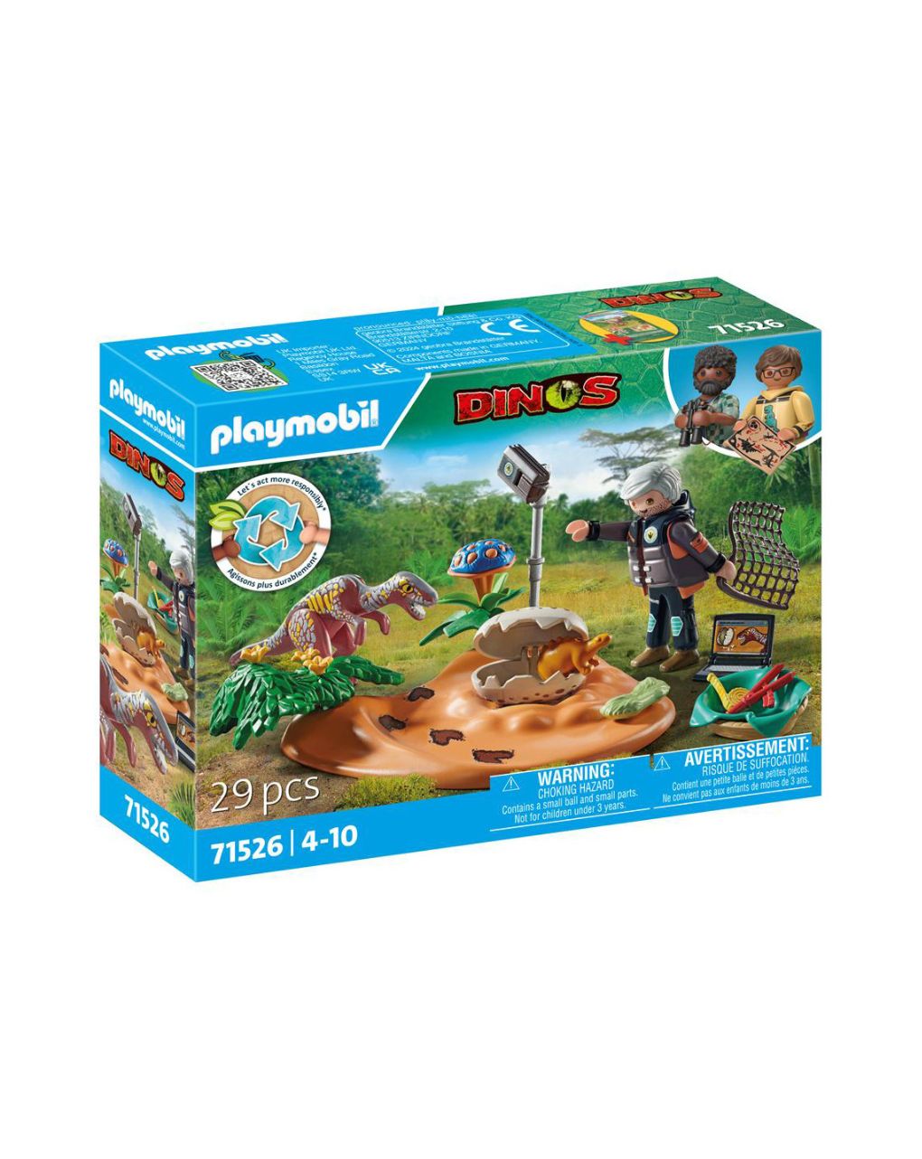 Playmobil dinos φωλιά στεγόσαυρου και κλέφτης αυγών 71562 - Playmobil