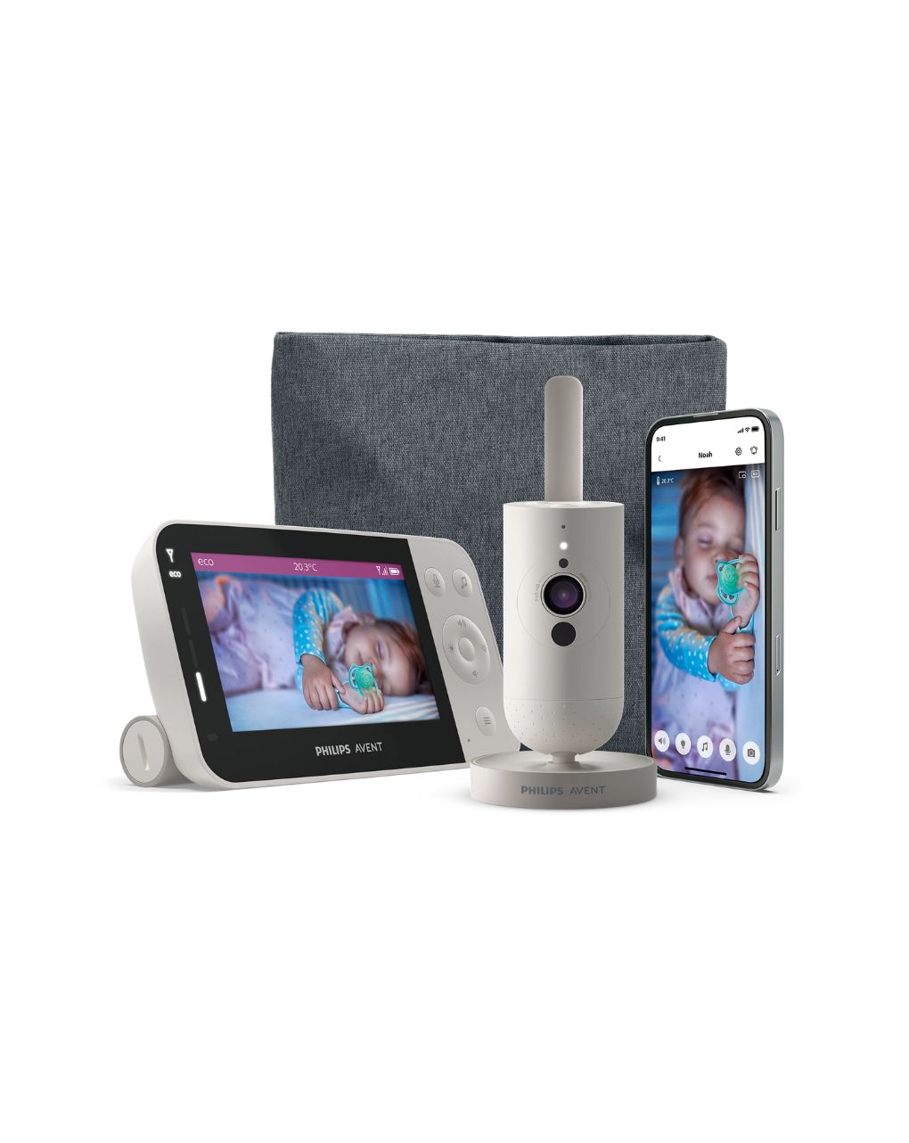 Philips avent connected ενδοεπικοινωνία με hd κάμερα 4.3'' scd953/26