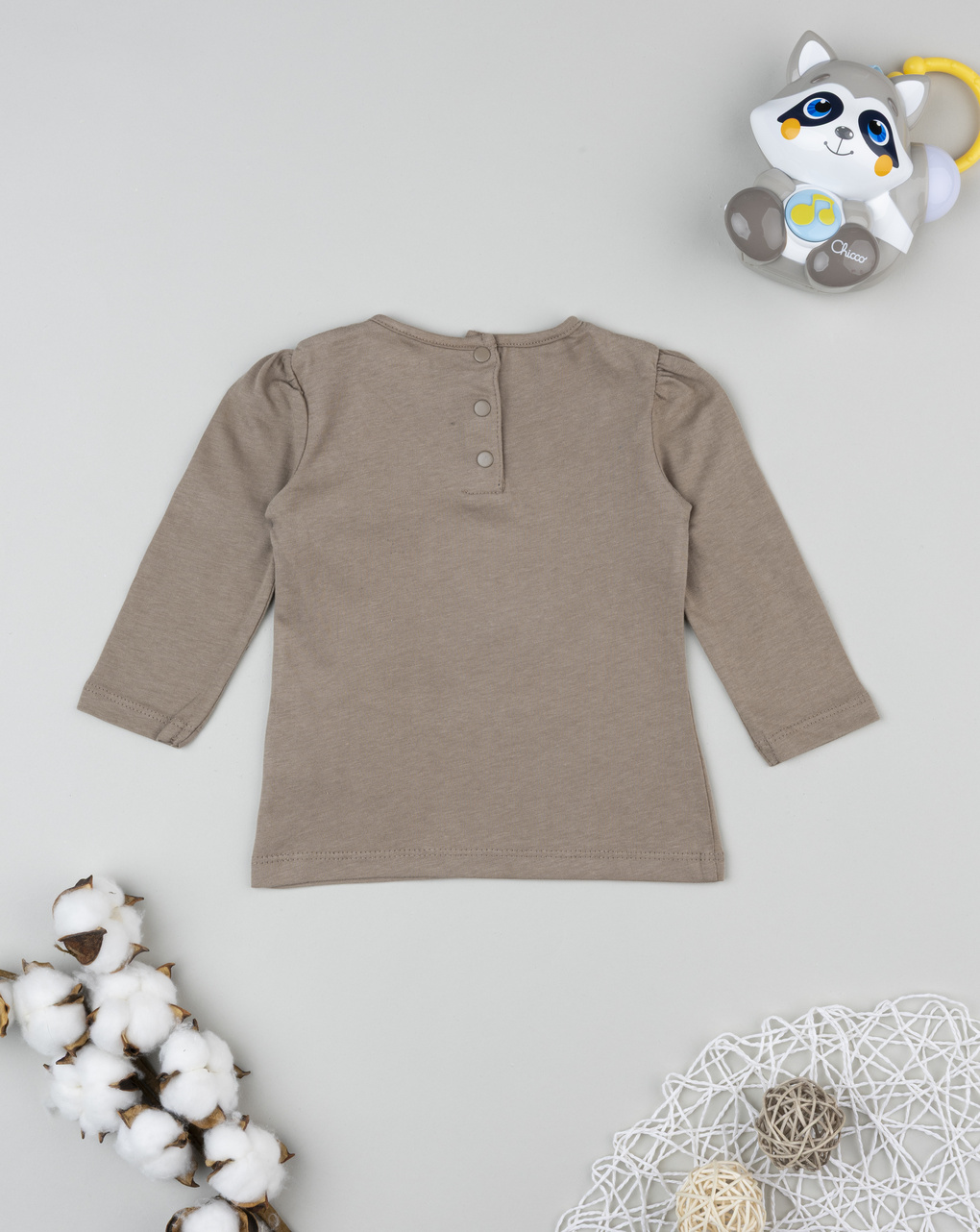 βρεφική μπλούζα καφέ cute bear για κορίτσι - Prénatal