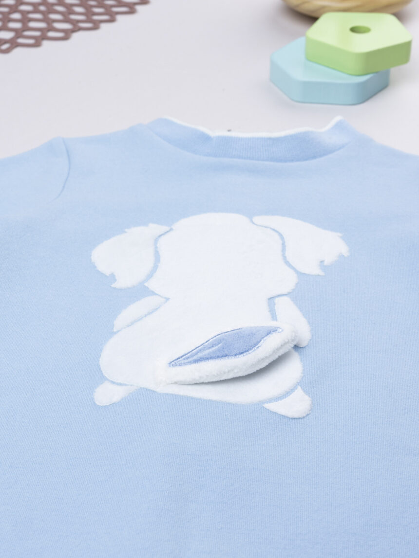 βρεφικό φορμάκι γαλάζιο με σκυλάκι για αγόρι - Prénatal