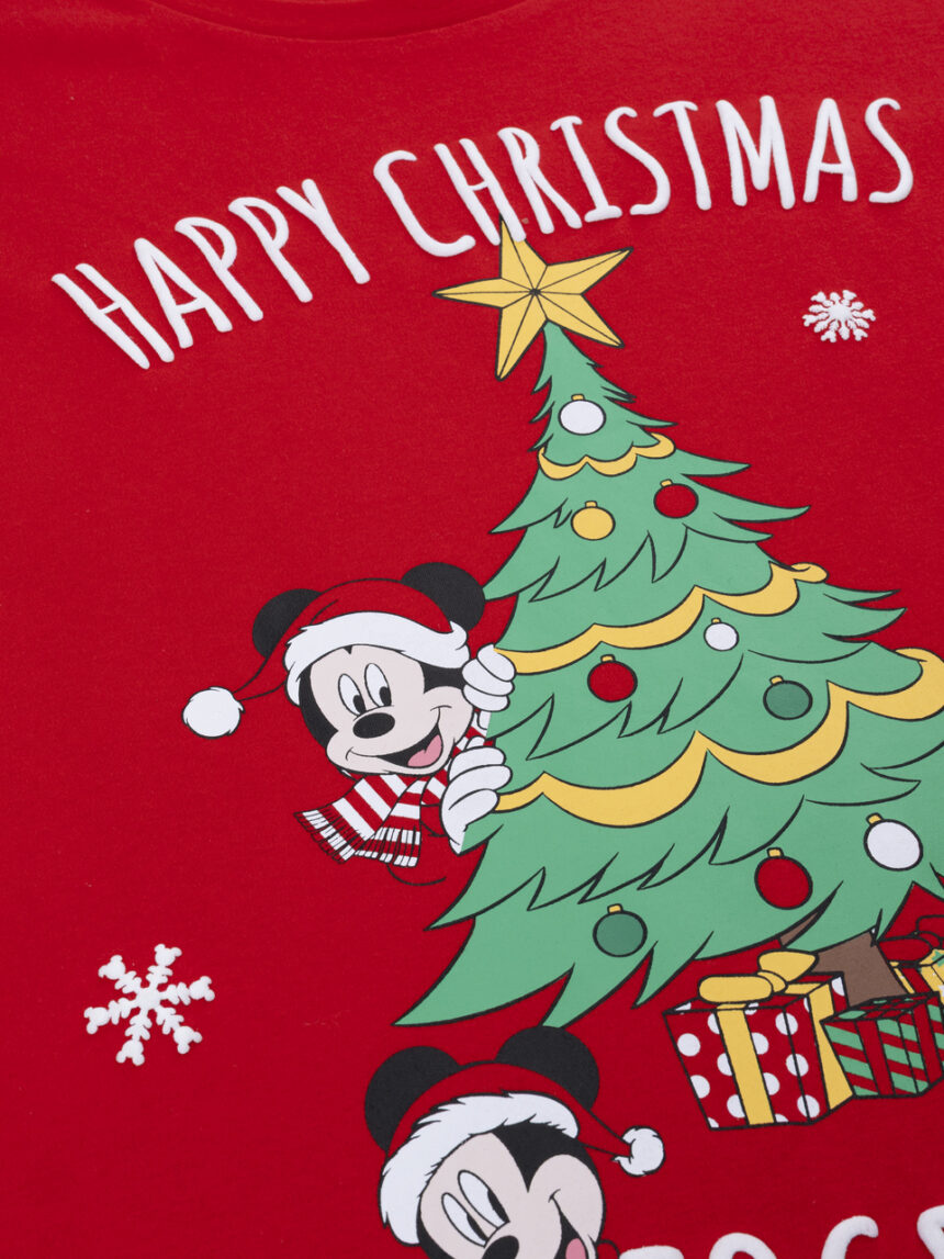 χριστουγεννιάτικη πιτζάμα κόκκινη mickey για τον μπαμπά - Prénatal