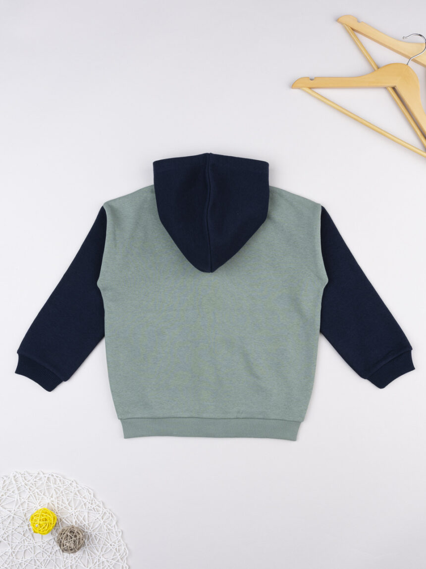 παιδική ζακέτα φούτερ χακί dinos για αγόρι - Prénatal