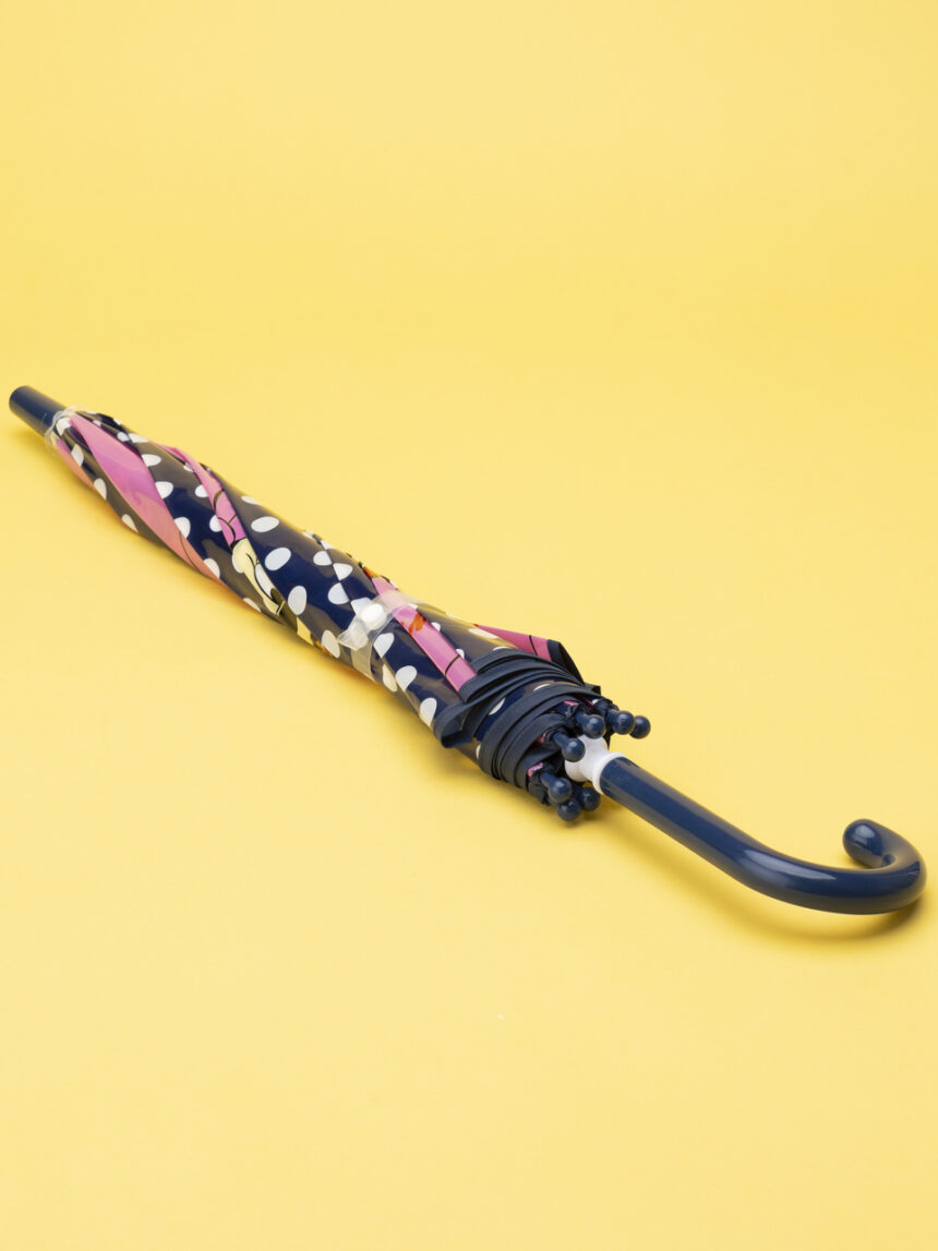 παιδική ομπρέλα μπλε πουά/ροζ minnie για κορίτσι - Prénatal