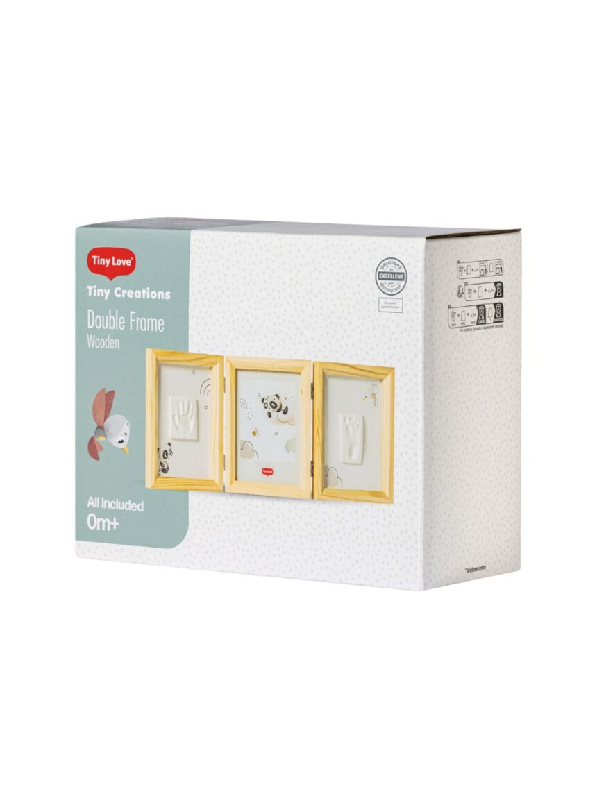 Tiny love διπλή ξύλινη κορνίζα tiny creations - Tiny Love