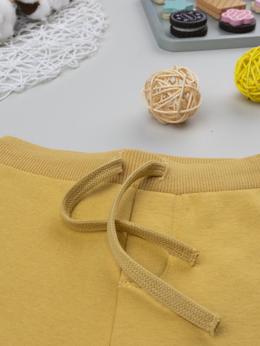 βρεφικό παντελόνι φόρμας κίτρινο για αγόρι - Prénatal