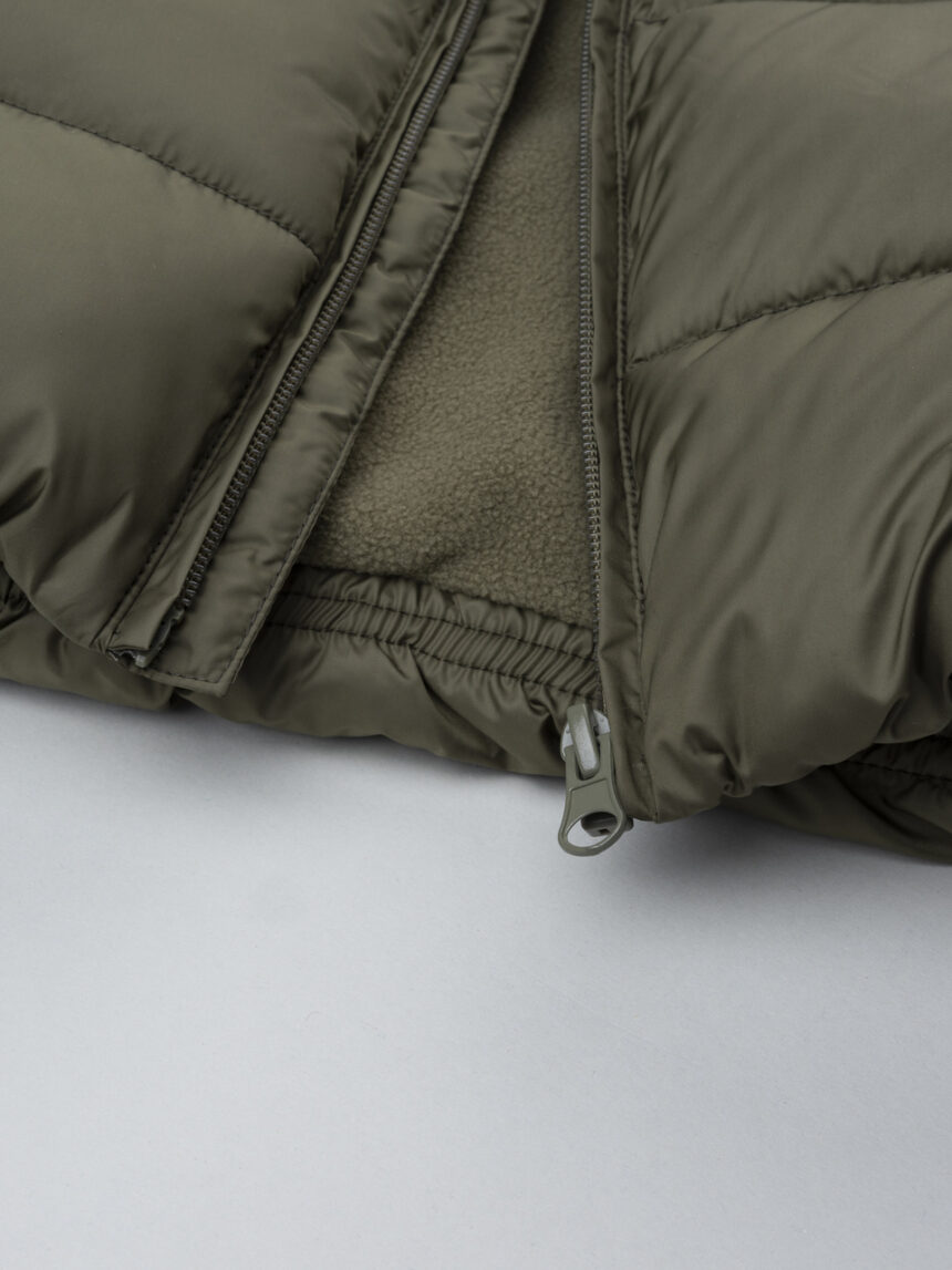 βρεφικό μπουφάν puffer χακί για αγόρι - Prénatal