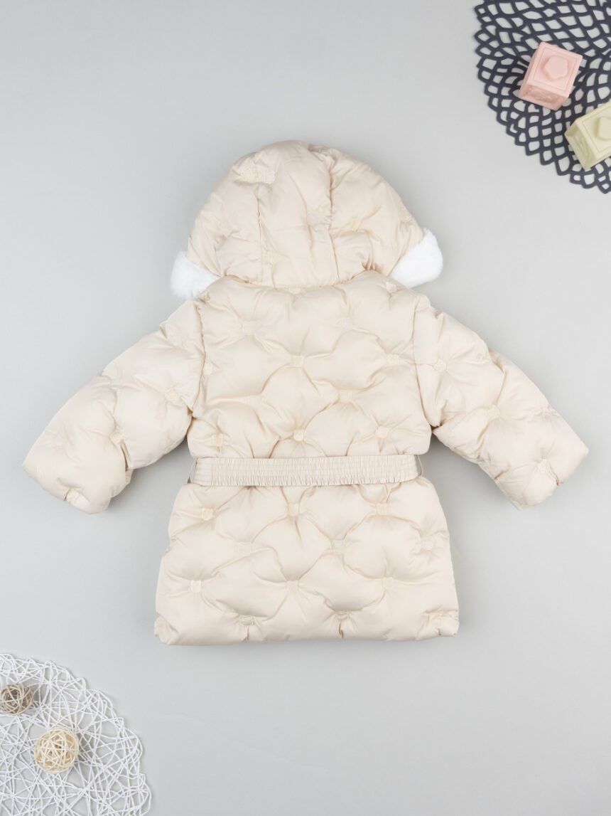 βρεφικό μπουφάν μπεζ με αρκουδάκια για κορίτσι - Prénatal