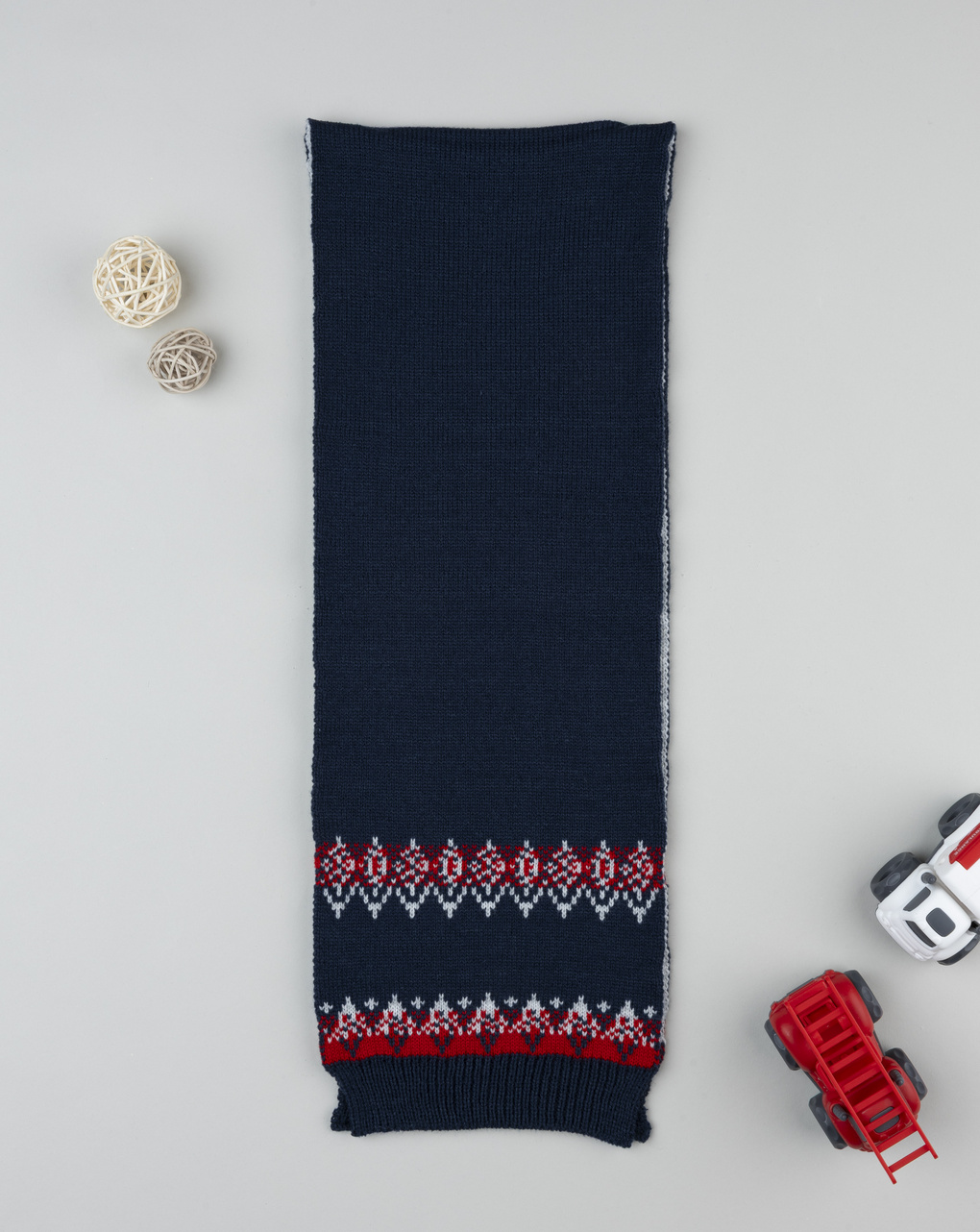 παιδικό κασκόλ γκρι/μπλε για αγόρι - Prénatal