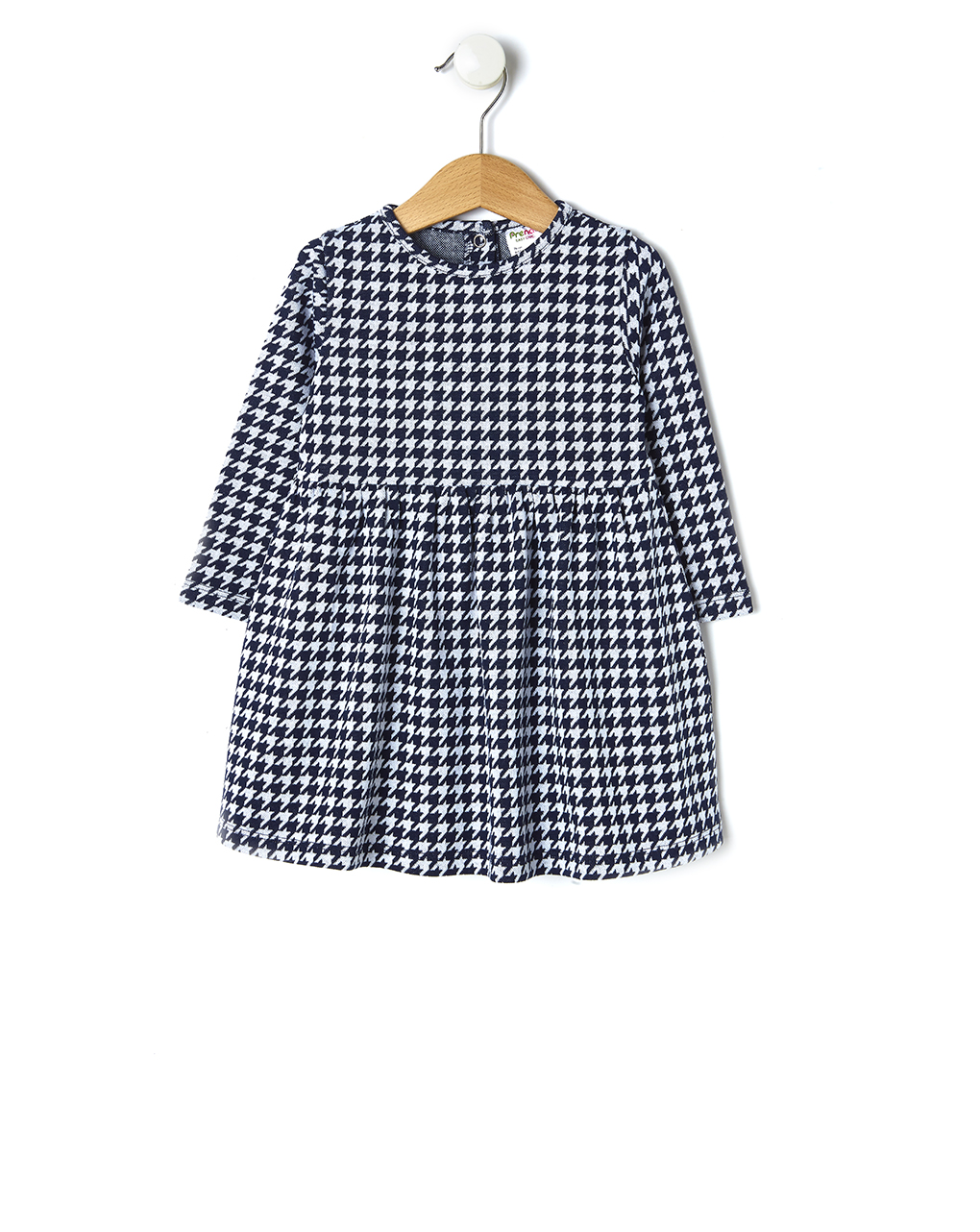 βρεφικό φόρεμα pied de poule για κορίτσι