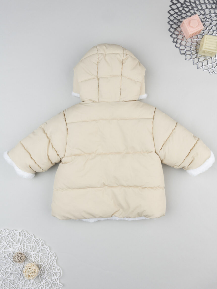 βρεφικό μπουφάν puffer μπεζ για κορίτσι - Prénatal