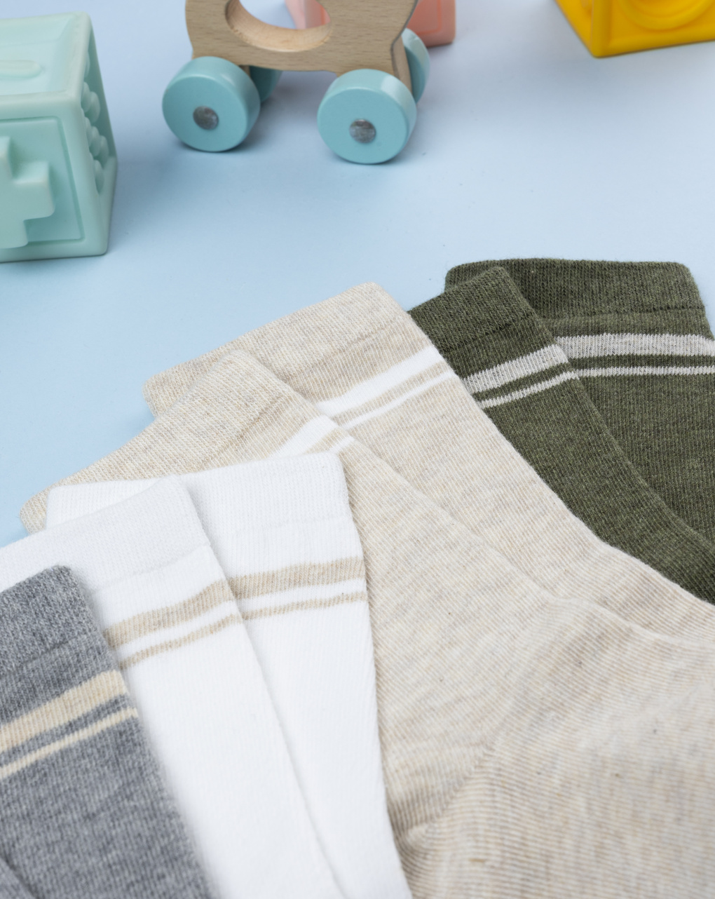 παιδικά καλτσάκια πακέτο x4 με ρίγα για αγόρι - Prénatal