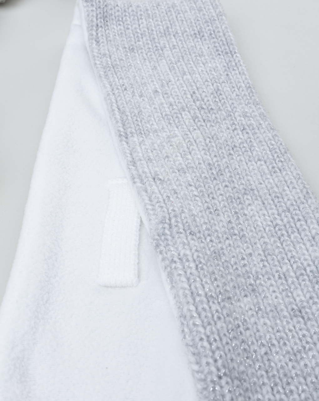 βρεφικό κασκόλ γκρι με lurex για κορίτσι - Prénatal