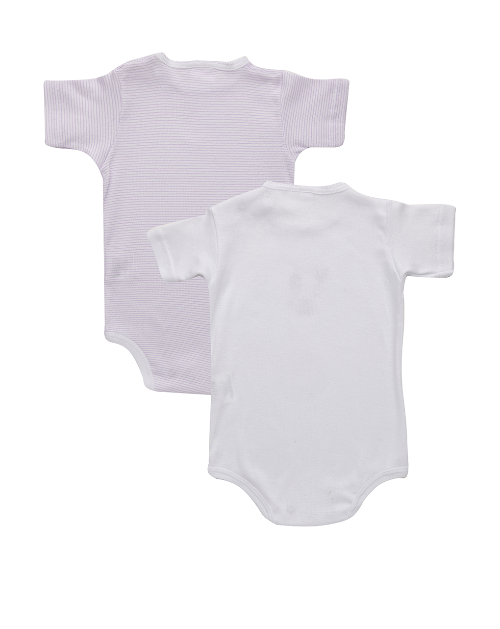 βρεφικά κορμάκια λευκά πακέτο x2 με αγελάδα για κορίτσι - Prénatal