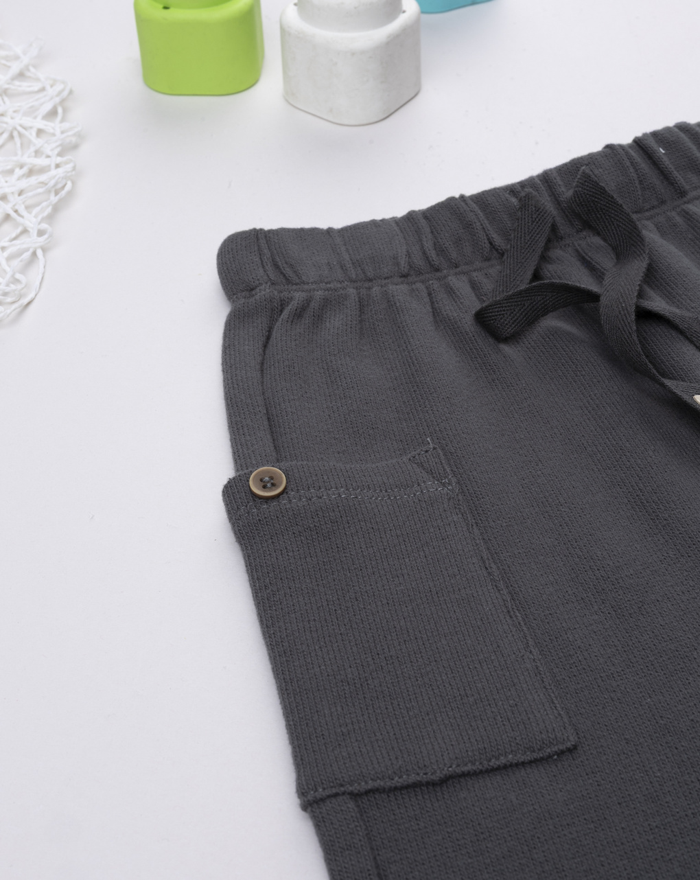 βρεφικό παντελόνι φόρμας γκρι με τσέπες για αγόρι - Prénatal