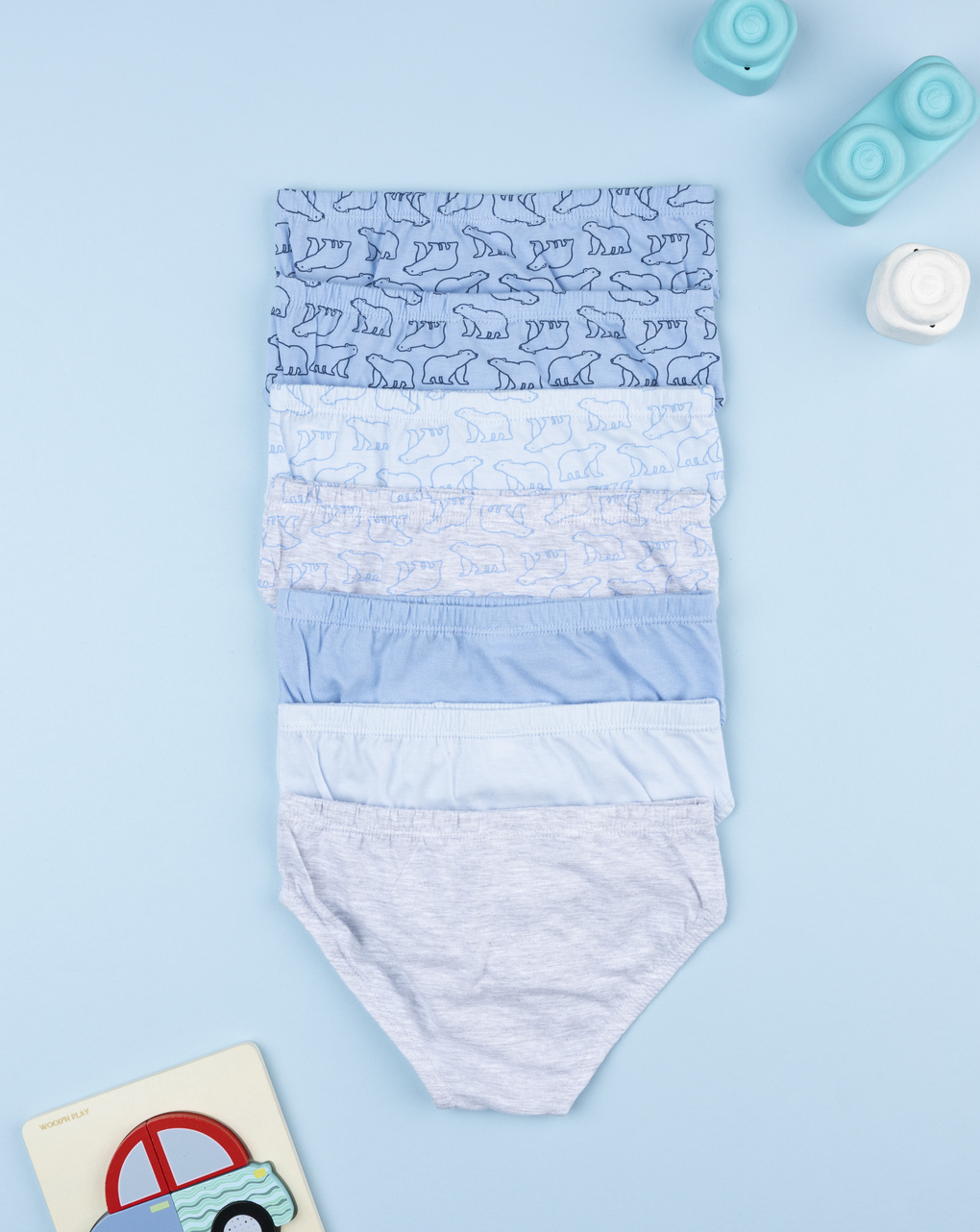 παιδικά σλιπ πακέτο x7 με αρκούδες για αγόρι - Prénatal