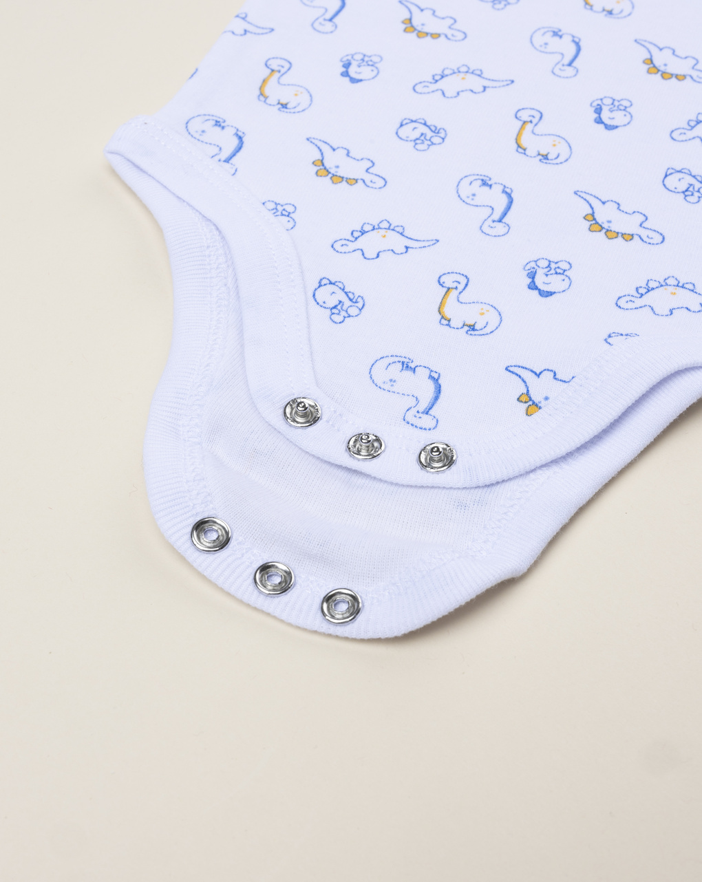 βρεφικό κορμάκι λευκό με δεινόσαυρους για αγόρι - Prénatal