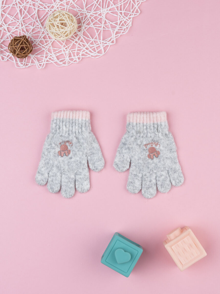 παιδικά γάντια γκρι minnie για κορίτσι - Prénatal