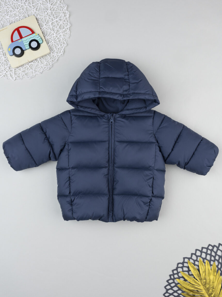 βρεφικό μπουφάν puffer μπλε για αγόρι - Prénatal