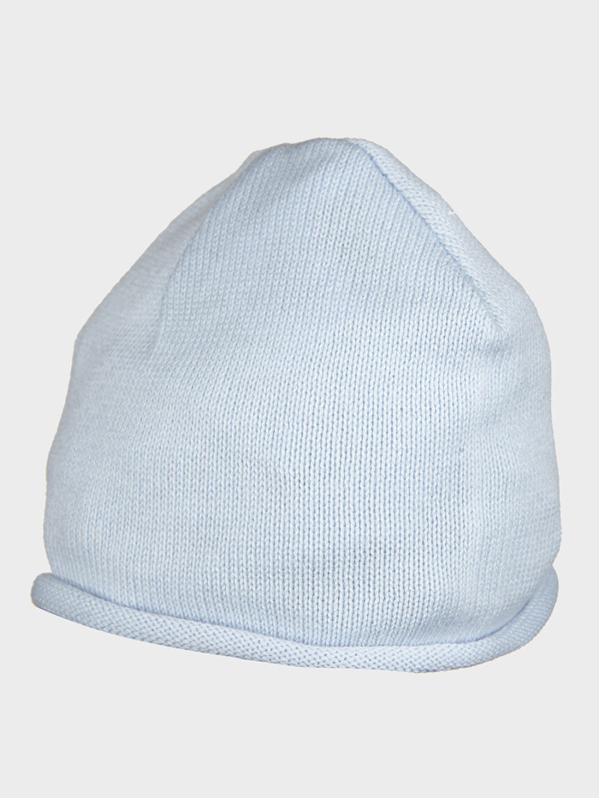 βρεφικό σκουφάκι βαμβακερό γαλάζιο για αγόρι - Prénatal