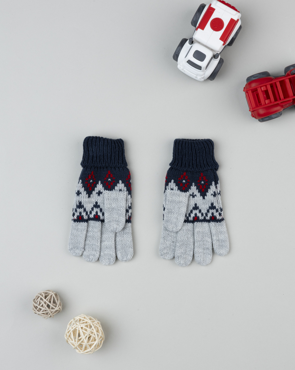 παιδικά γάντια γκρι/μπλε για αγόρι - Prénatal