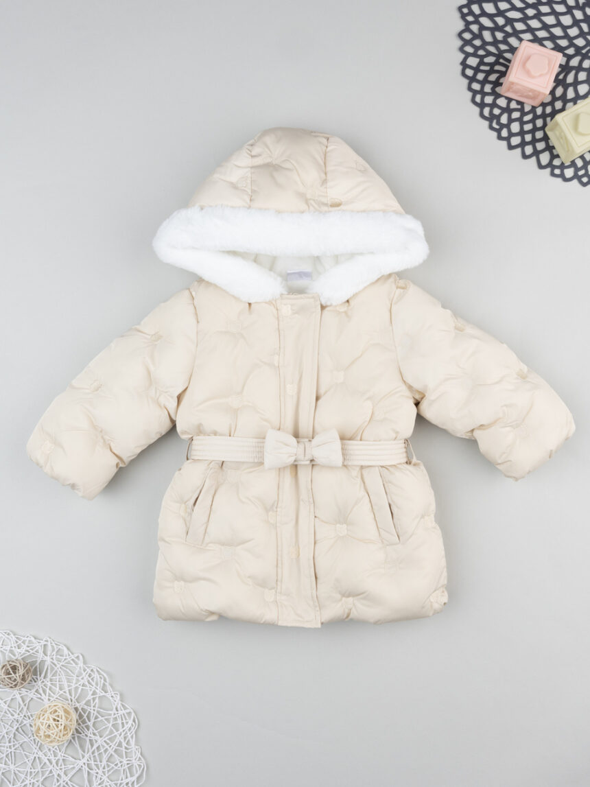 βρεφικό μπουφάν μπεζ με αρκουδάκια για κορίτσι - Prénatal