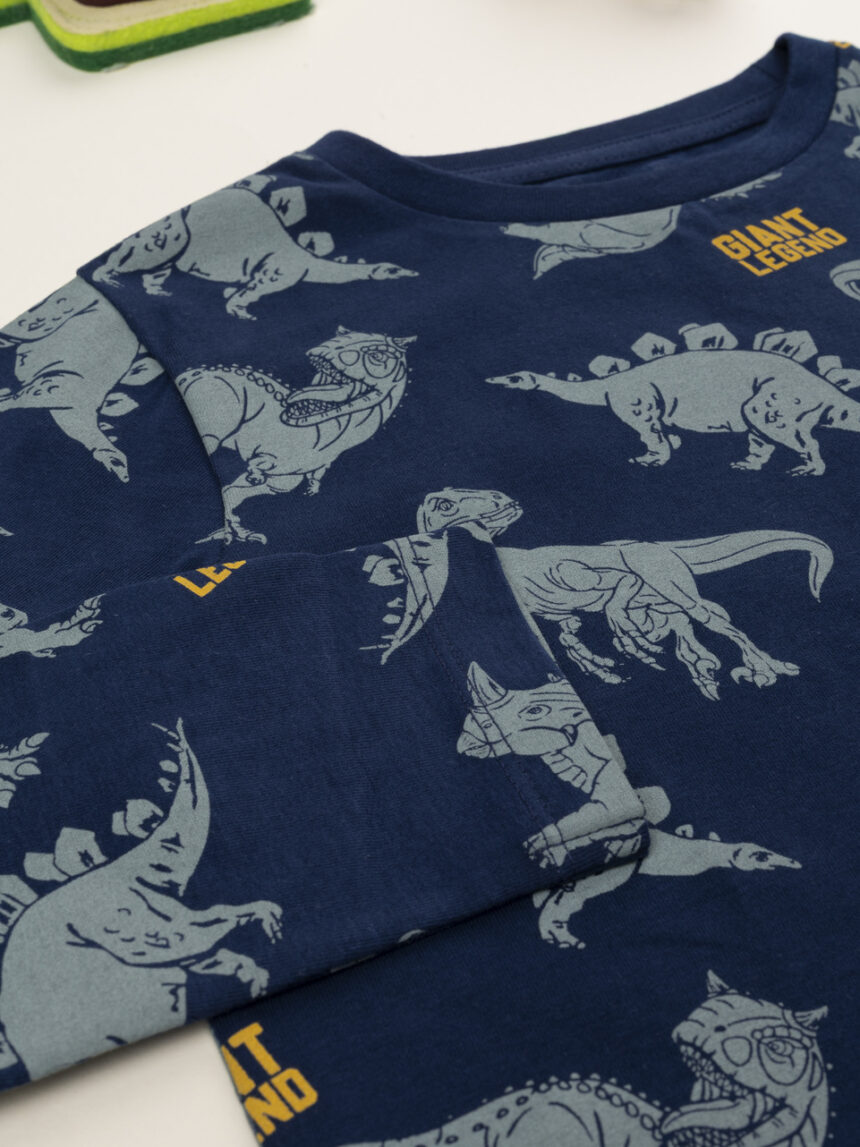 παιδική μπλούζα μπλε dinos για αγόρι - Prénatal