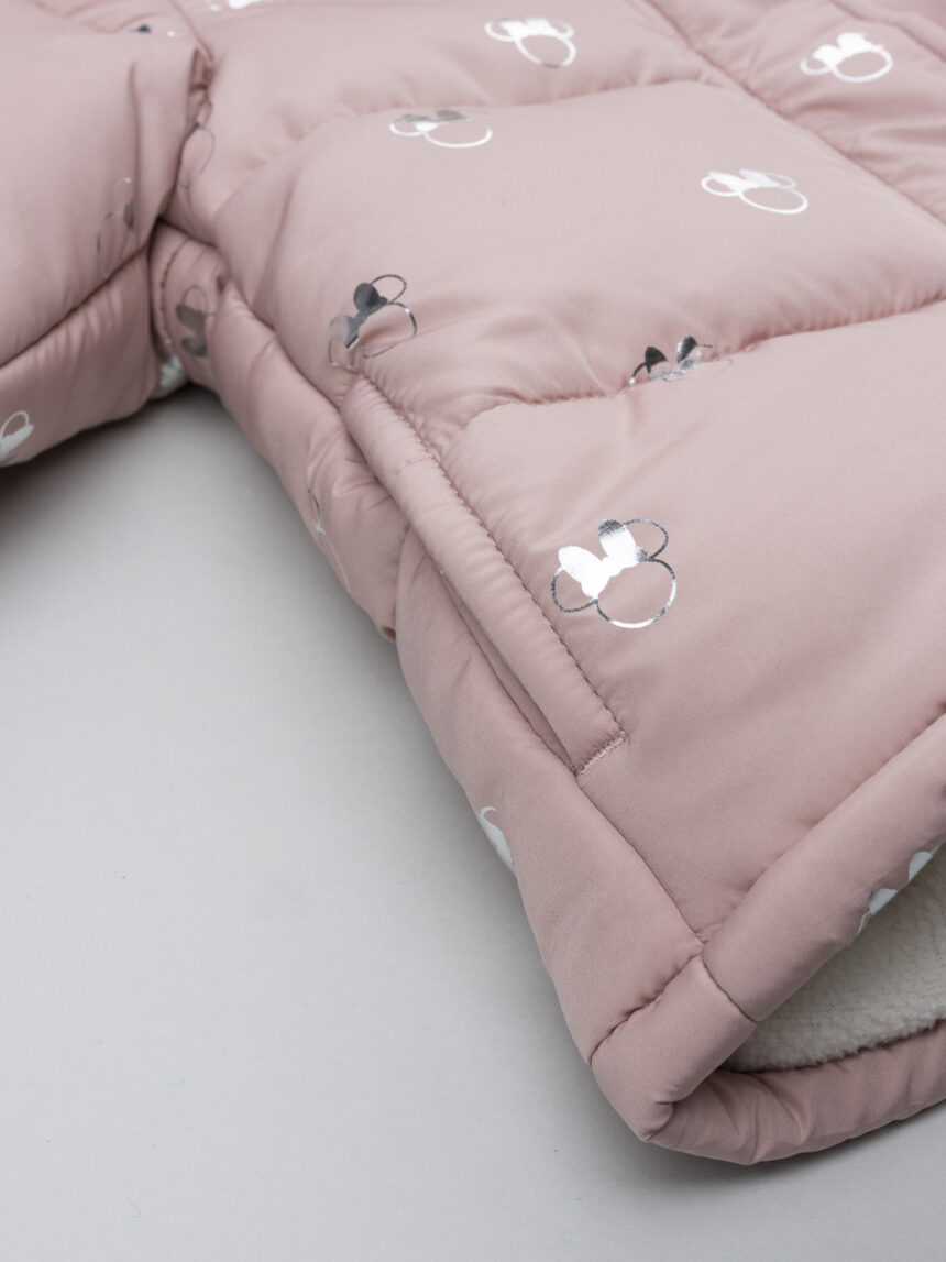 βρεφικό μπουφάν puffer ροζ minnie για κορίτσι - Prénatal