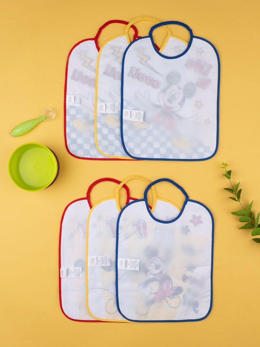 βρεφικές σαλιάρες πακέτο x6 mickey για αγόρι - Prénatal