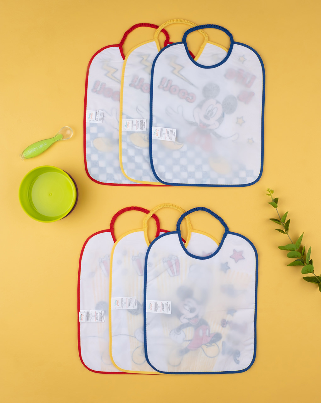 βρεφικές σαλιάρες πακέτο x6 mickey για αγόρι - Prénatal