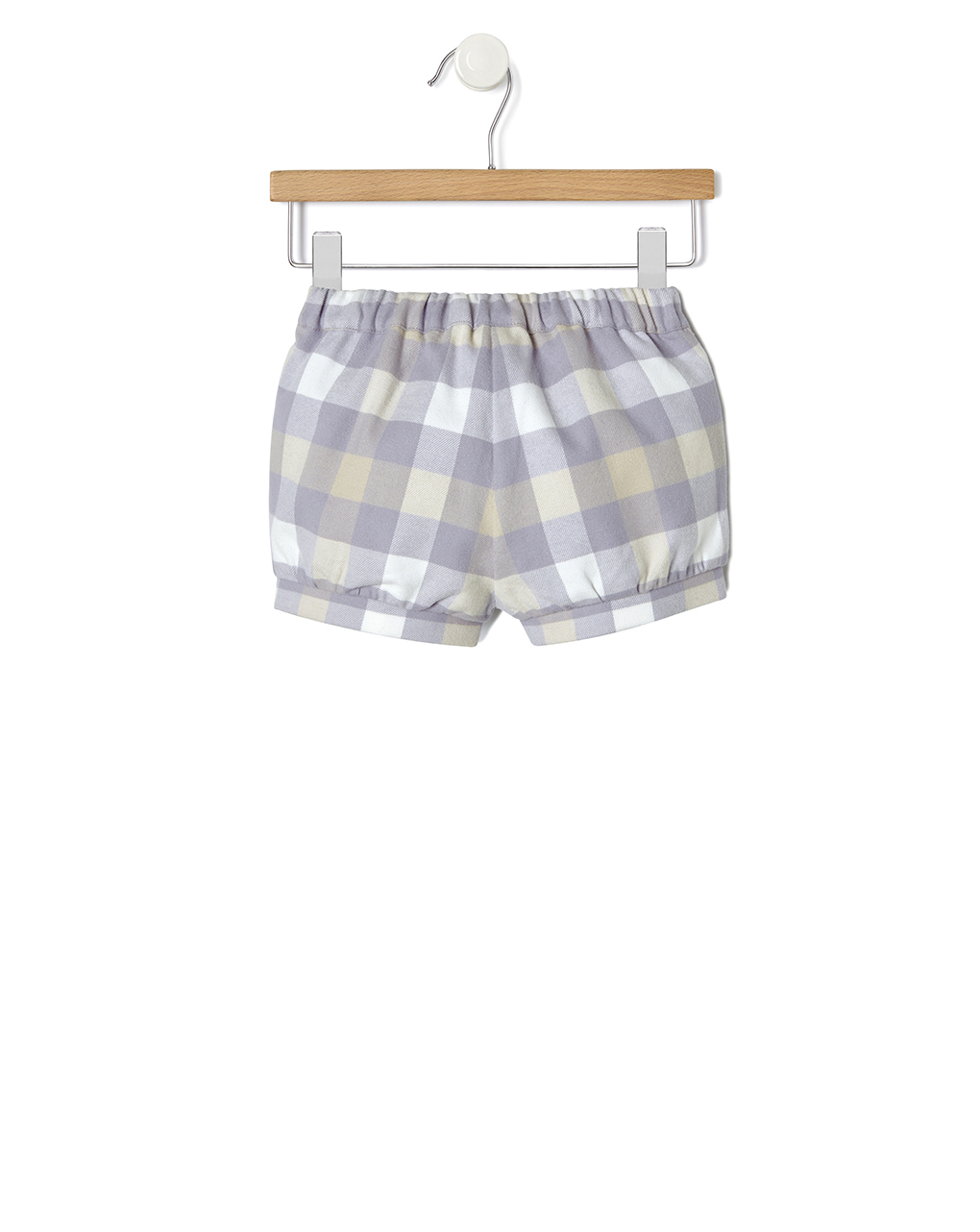 βρεφικό σορτσάκι καρό λιλέ/μπεζ για κορίτσι - Prénatal