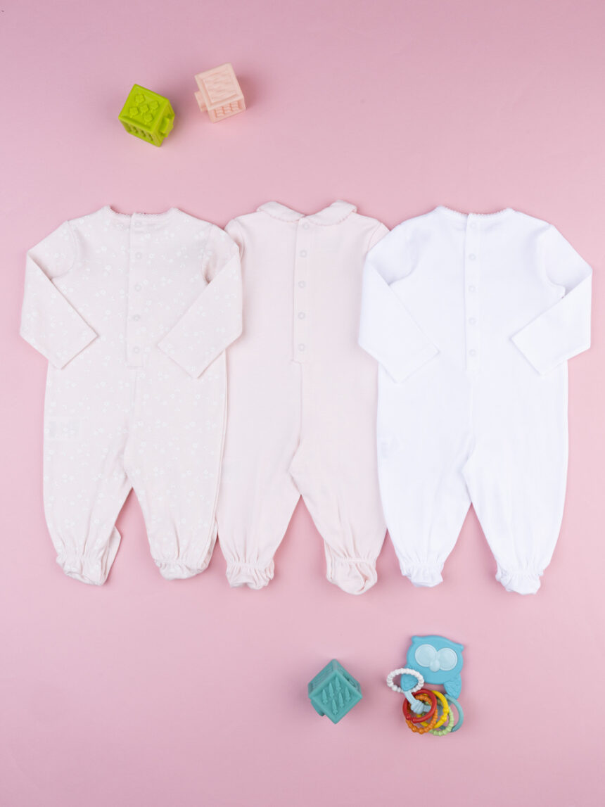 βρεφικό σετ φορμάκια με λαγουδάκια πακέτο x3 για κορίτσι - Prénatal