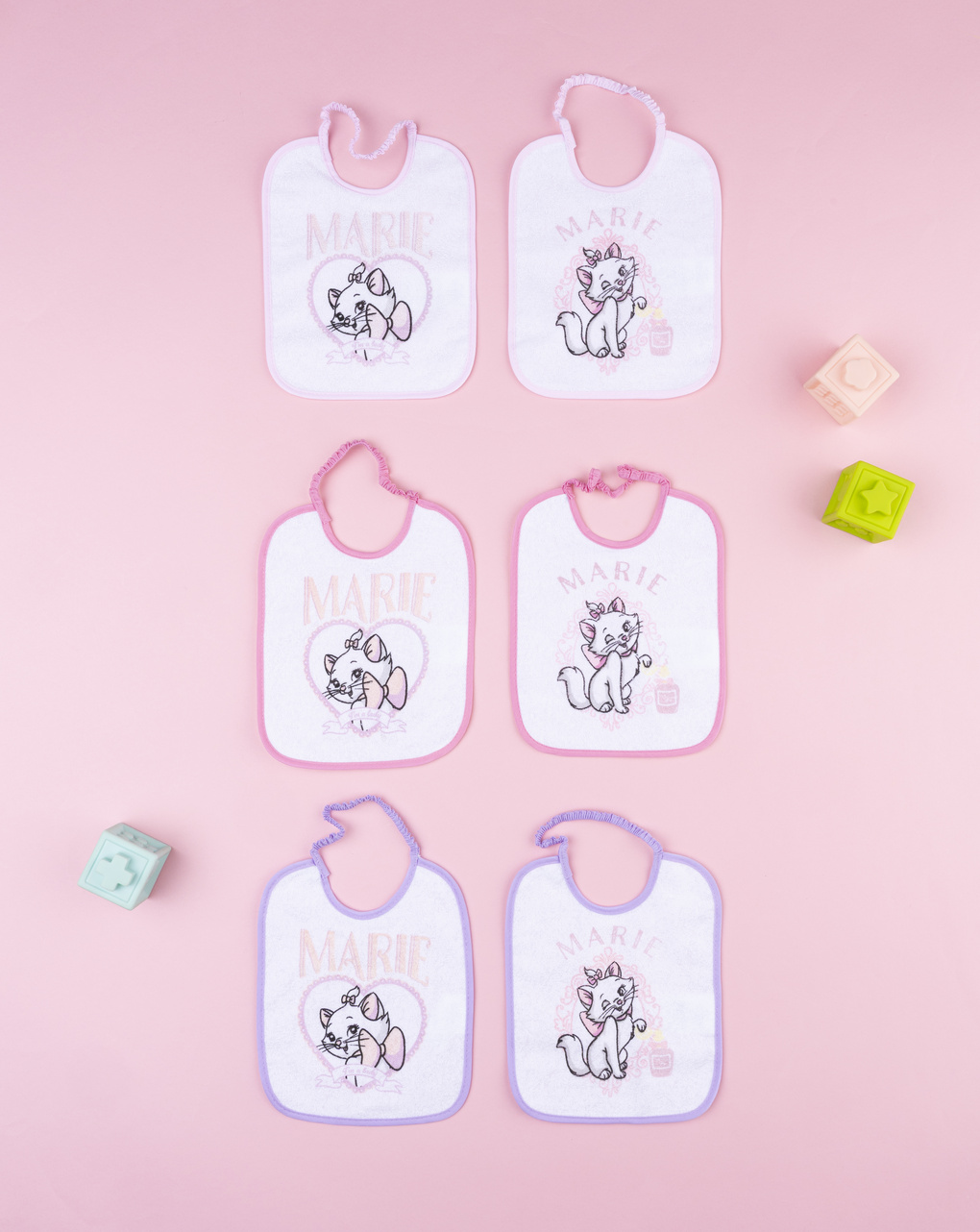 βρεφικές σαλιάρες πακέτο x6 marie για κορίτσι