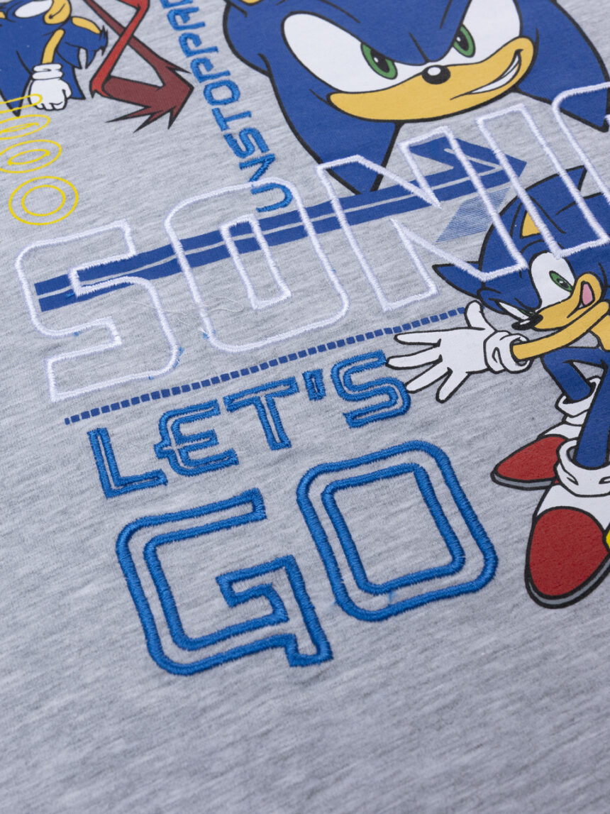 παιδική μπλούζα γκρι sonic για αγόρι - Prénatal
