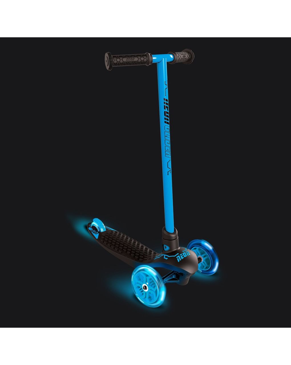 Yvolution πατίνι με 3 τροχούς neon glider led μπλε 53.100964 - Yvolution