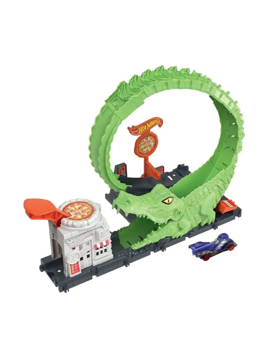 Mattel hot wheels πίστες city με θηρία hdr29 (σχέδια) - Hot wheels