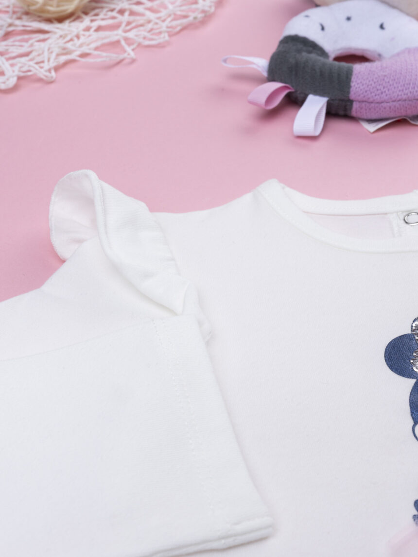 βρεφική μπλούζα λευκή minnie για κορίτσι - Prénatal